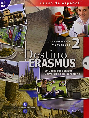 9788497784146: Destino Erasmus.: Niveles Intermedio y avanzado 2. Libro con CD