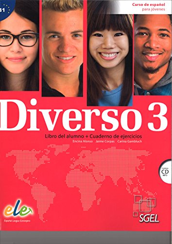 Stock image for Diverso 3 libro del alumno + cuaderno de ejercicios for sale by Turning the Page DC