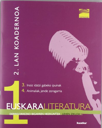 9788497834865: Ostadar 1 - Euskara eta Literatura 1. Lan-Koadernoa 2