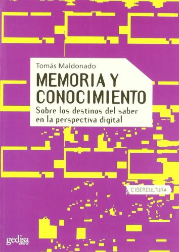 MEMORIA Y CONOCIMIENTO - MALDONADO, TOMAS,