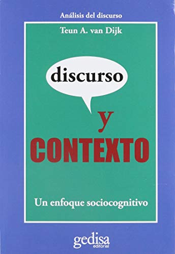 Imagen de archivo de Discurso Y Contexto Un Enfoque Sociocognitivo (analisis De a la venta por Juanpebooks