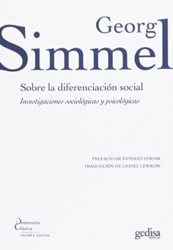 Beispielbild fr SOBRE LA DIFERENCIACION SOCIAL zum Verkauf von KALAMO LIBROS, S.L.