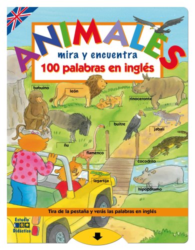 Stock image for Animales mira y encuentra 100 palabras en ingles for sale by Iridium_Books