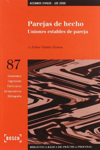 Imagen de archivo de Parejas de hecho uniones estables de pareja a la venta por MARCIAL PONS LIBRERO