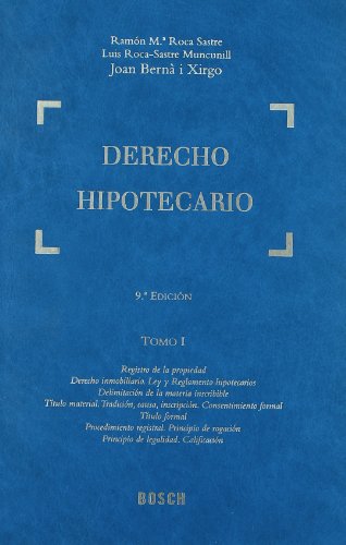 Imagen de archivo de Derecho Hipotecario a la venta por Iridium_Books