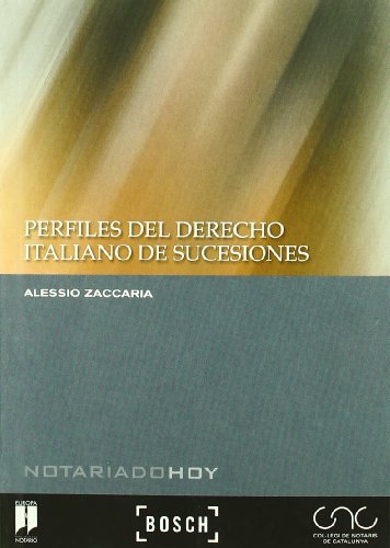 Imagen de archivo de Perfiles del Derecho italiano de sucesiones a la venta por Iridium_Books