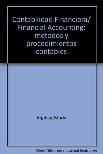 Imagen de archivo de Contabilidad Financiera Metodos Procedimientos a la venta por Hamelyn