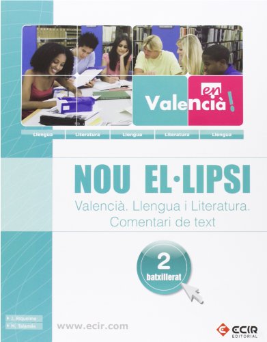 Stock image for Nou El.lipsi - Valenci Llengua i Literatura-Comentari de Text for sale by medimops