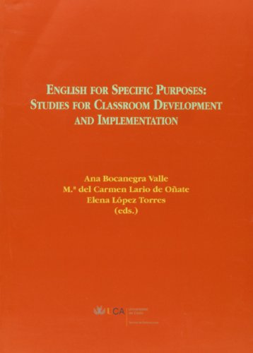 Stock image for English for specific purposes: Studies for classroom development and implementation for sale by HISPANO ALEMANA Libros, lengua y cultura