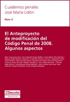 Stock image for El Anteproyecto de modificacin del Cdigo Penal de 2009 for sale by AG Library