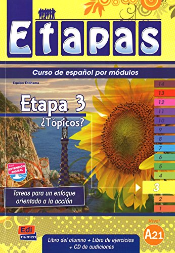 Imagen de archivo de Etapa 3 Topicos?: Student Book + Exercises + CD: 1 (Metodos De Espanol/ Spanish Methods) a la venta por WorldofBooks