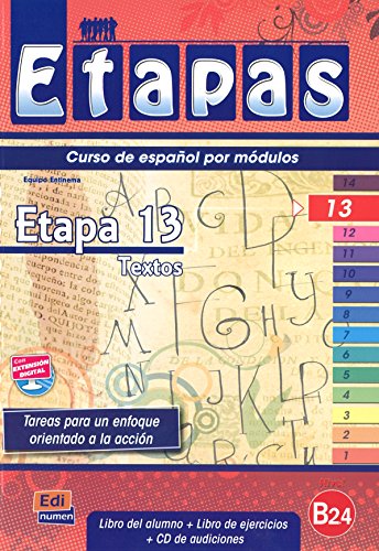 9788498483529: Etapa 13. Textos - Libro del alumno/Ejer: Student Book + Exercises + CD (Etapas)