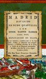 Beispielbild fr Madrid dividido en ocho quarteles. Con otros tantos barrios cada uno zum Verkauf von Hilando Libros