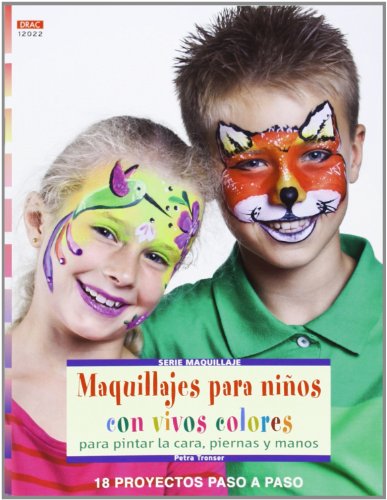 Maquillajes para niños con vivos colores para pintar la cara, piernas y manos
