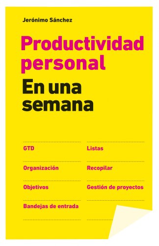 Imagen de archivo de PRODUCTIVIDAD PERSONAL EN UNA SEMANA a la venta por Antrtica