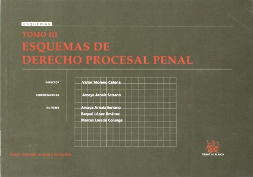 9788498763805: Tomo III Esquemas de Derecho Procesal Penal: 3