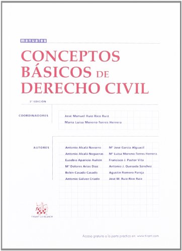 Imagen de archivo de Conceptos bsicos de Derecho Civil Jos Manuel Ruiz-Rico Ruiz/M Lu a la venta por Iridium_Books