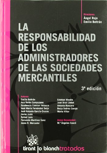 Beispielbild fr La responsabilidad de los administradngel Rojo / Emilio Beltrn Snc zum Verkauf von Iridium_Books