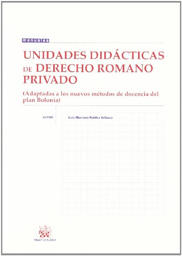 9788498768022: Unidades didcticas de Derecho Romano Privado