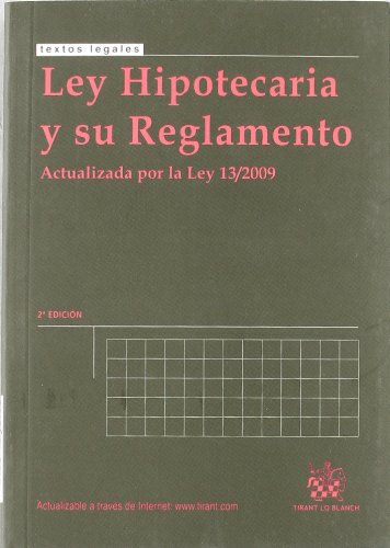 Stock image for Ley Hipotecaria y su Reglamento 2 EdFrancisco De Paula Blasco Gasc for sale by Iridium_Books