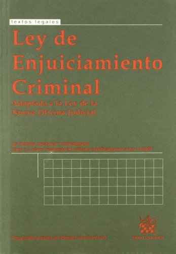 9788498768329: Ley de enjuiciamiento criminal 15 ed.2010 (Spanish Edition)