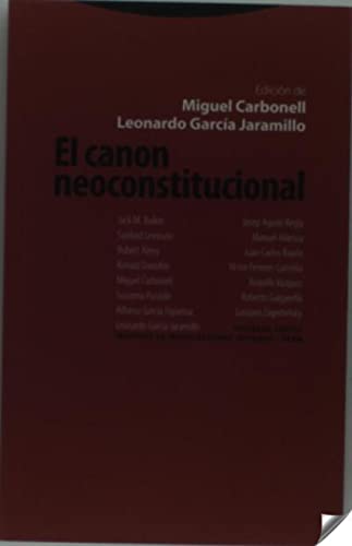 Imagen de archivo de El canon neoconstitucional a la venta por Librera Antonio Azorn