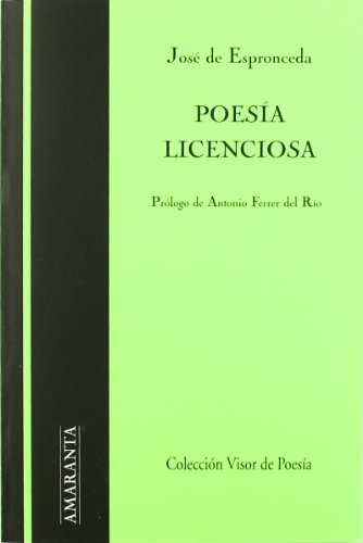 Beispielbild fr Poesia Licenciosa zum Verkauf von Hamelyn