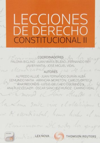 Beispielbild fr Lecciones de Derecho Constitucional II zum Verkauf von Iridium_Books