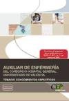 9788499029368: Auxiliar de Enfermera del Consorcio Hospital General Universitario de Valencia. Temario Conocimientos Especficos (Coleccin 1351) (Spanish Edition)