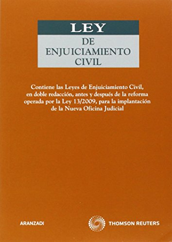 Imagen de archivo de Ley de Enjuiciamiento Civil (doble versin) - Contiene la Ley de Enjuiciamiento Civil, en doble redaccin, antes y despus de la reforma operada por . alquileres y desahucios (Cdigo Profesional) Aranzadi, Departamento de Redaccin a la venta por VANLIBER