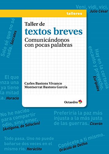 Stock image for TALLER DE TEXTOS BREVES: COMUNICANDONOS CON POCAS PALABRAS for sale by KALAMO LIBROS, S.L.