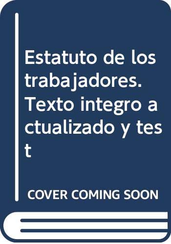 9788499242903: Estatuto de los trabajadores (texto y test)