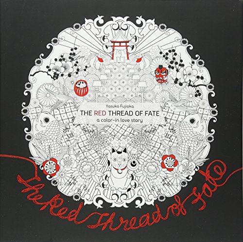 Stock image for The Red Thread of Fate: A Colour-in Love Story (Colouring Books) for sale by Monster Bookshop