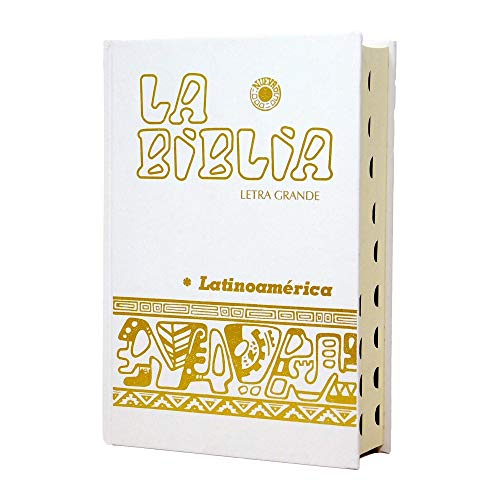 9788499452678: La Biblia Latinoamrica [letra grande] carton blanca, con ueros