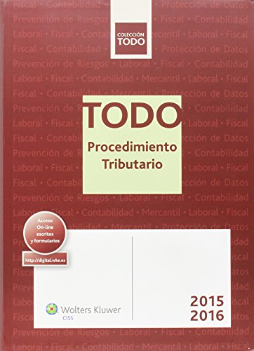 Stock image for TODO PROCEDIMIENTO TRIBUTARIO 2015-2016. for sale by KALAMO LIBROS, S.L.