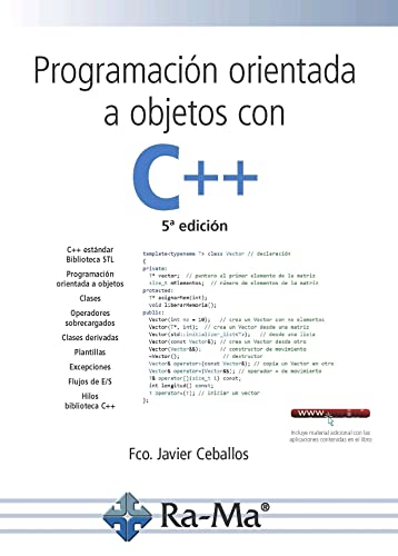 Stock image for PROGRAMACIN ORIENTADA A OBJETOS CON C++. 5 EDICIN. for sale by Kennys Bookstore