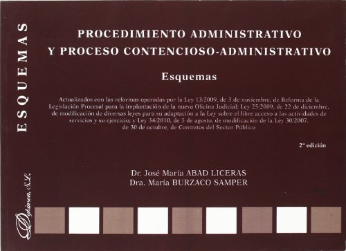 Stock image for PROCEDIMIENTO ADMINISTRATIVO Y PROCESO CONTENCIOSO-ADMINISTRATIVO. ESQUEMAS. for sale by Zilis Select Books