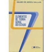 Stock image for _ livro elementos de teoria geral do estado dalmo de abreu dallari 2003 for sale by LibreriaElcosteo