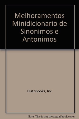 Beispielbild fr Melhoramentos Minidicionario de Sinonimos e Antonimos zum Verkauf von medimops