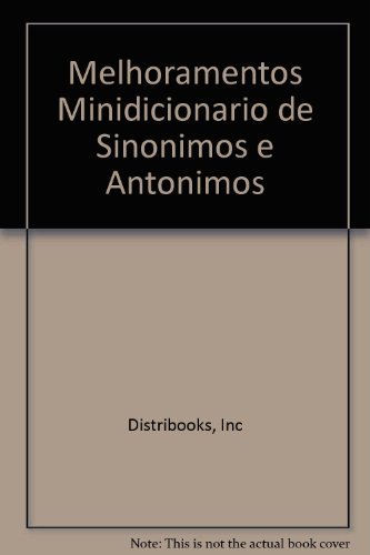 Stock image for Melhoramentos Minidicionrio de Sinnimos e Antnimos (Michaelis) for sale by Luckymatrix