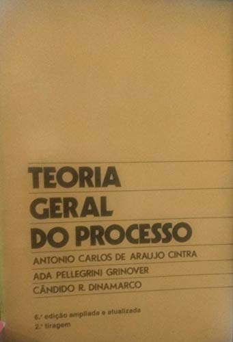 Stock image for livro teoria geral do processo antonio carlos de araujo cintra 6 edico 1986 for sale by LibreriaElcosteo