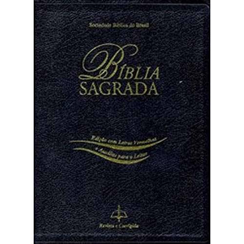 Bíblia Sagrada:Letra Gigante com Palavras de Jesus em Vermelho - Preta