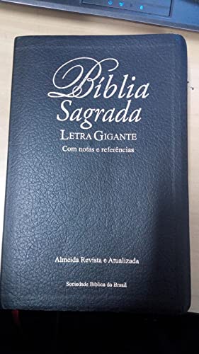 9788531111204: Biblia Sagrada Branca Luxo – Letra Gigante – Com Notas E Referencias – Almeida Revista e Atualizada (Em Portugues do Brasil)