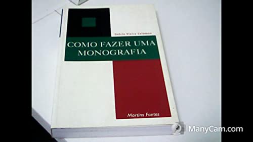 Stock image for livro como fazer uma monografia delcio vieira salomon for sale by LibreriaElcosteo