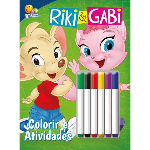 Imagen de archivo de _ livro colorir e atividades com canetinha riki gabi a la venta por LibreriaElcosteo