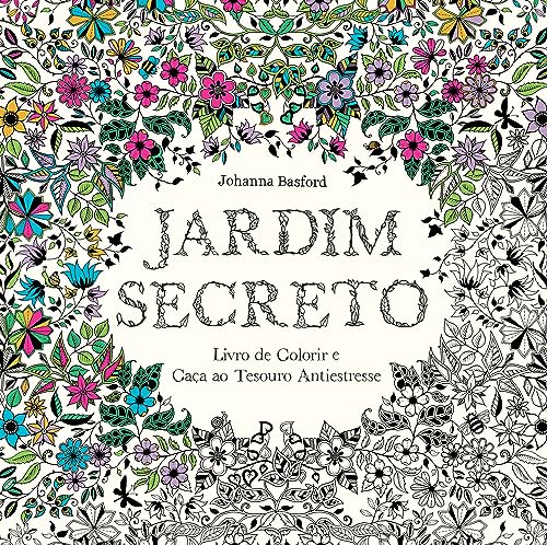 9788543101637: Jardim Secreto. Livro de Colorir e Caa ao Tesouro Antiestresse (Em Portuguese do Brasil)