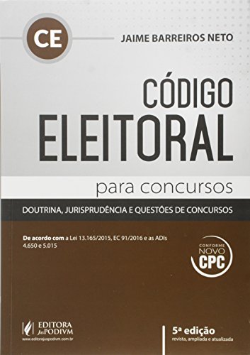 Stock image for livro codigo eleitoral para concurso jaime barreiros ne Ed. 2016 for sale by LibreriaElcosteo