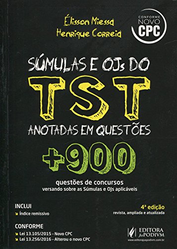 Stock image for sumulas e ojs do tst anotadas em questoes 900 questoes Ed. 2016 for sale by LibreriaElcosteo