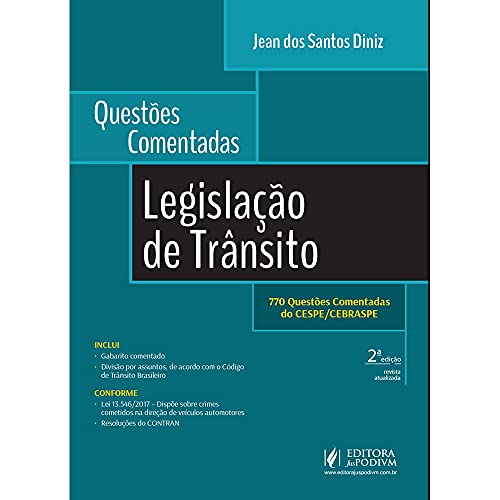 Stock image for livro legislaco de trnsito 770 questoes comentadas do cespecebraspe jean dos santos diniz for sale by LibreriaElcosteo