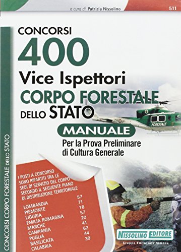 Beispielbild fr 400 vice ispettori nel Corpo Forestale dello Stato. Manuale zum Verkauf von medimops